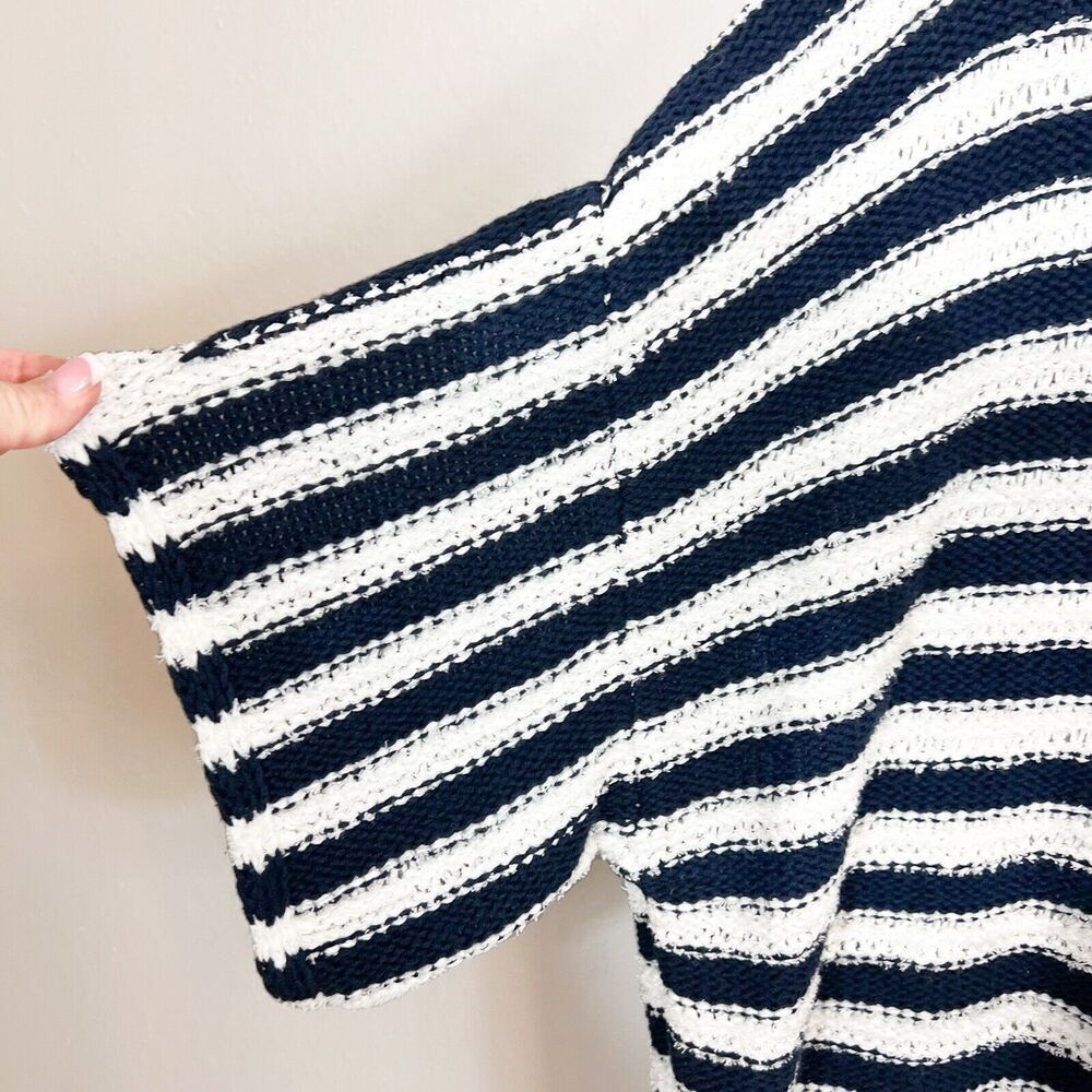ANTHROPOLOGIE BY ANTHROPOLOGIE Blue & White Lita Striped Pullover Size XS/S - Picture 6 of 10